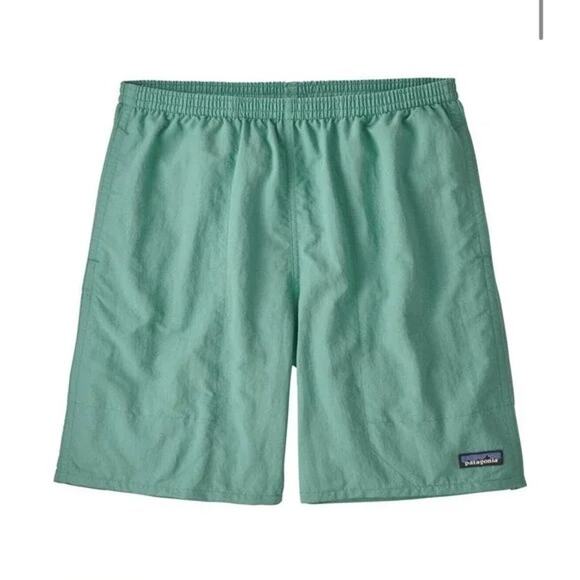 Patagonia Mens Baggies Longs 7" Inseam Blue Swim Trunks Light Beryl Size Medium - Picture 7 of 8